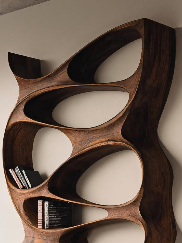 Artistic Sculptural Wall Mounted Bookshelf For Living Room
