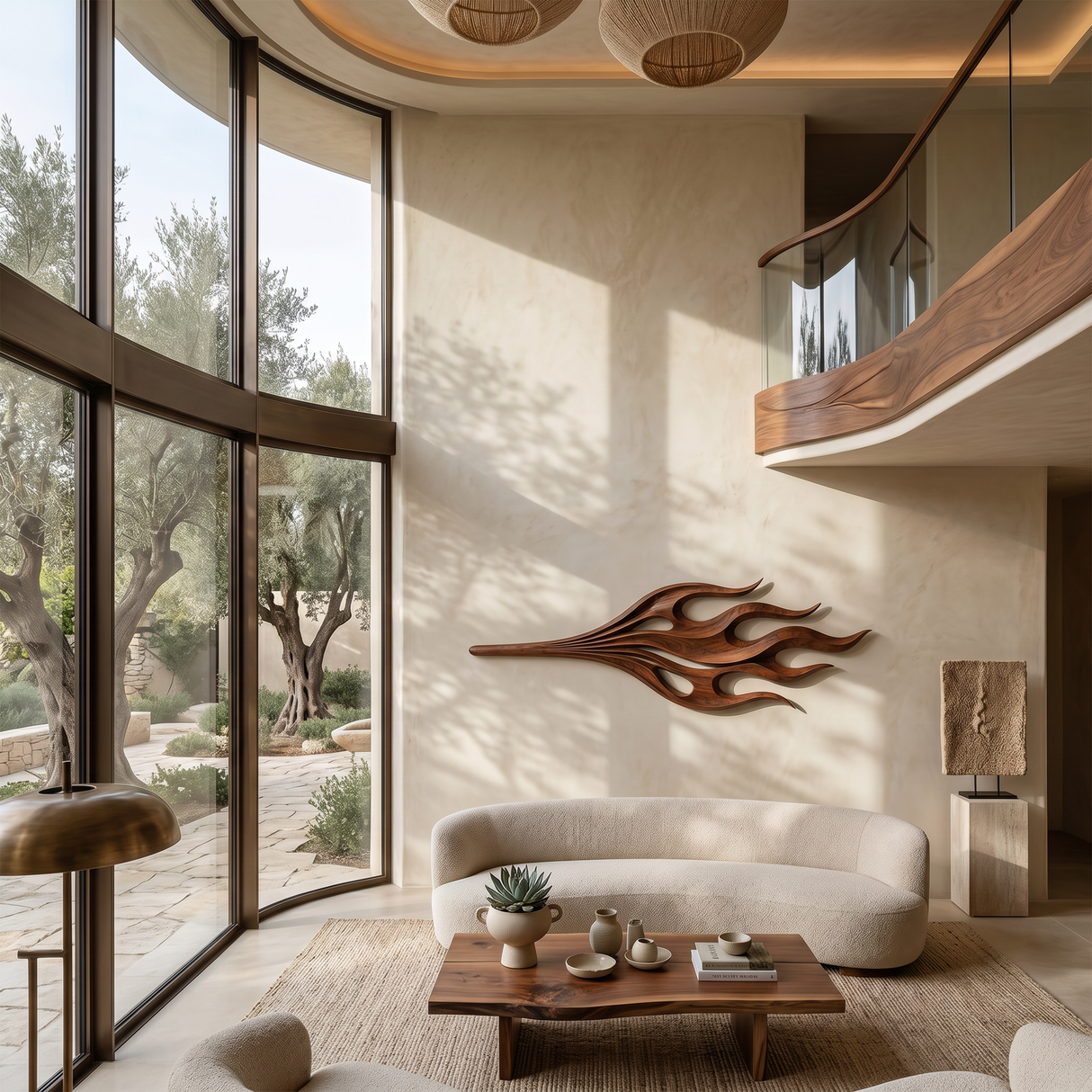Modern Abstract Wall Art Panel For Grand Foyer Interior