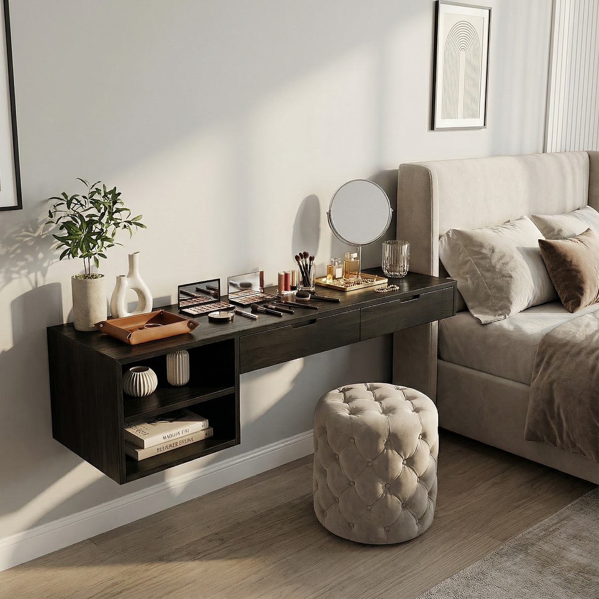 Organic Vanity Table Dressing Room Makeup Area Personal Space