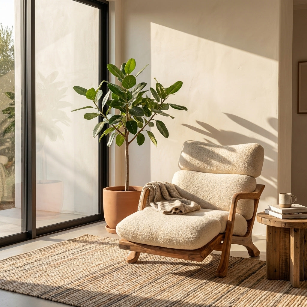 Mid Century Lounge Chair Unique Design For Living Room