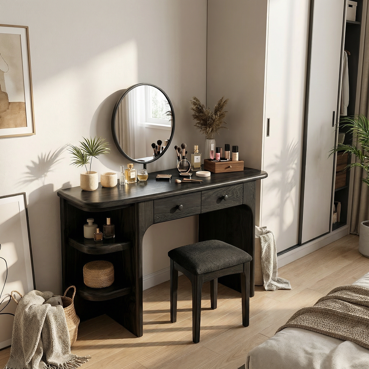Rustic Dressing Table Personal Beauty Space Makeup Area
