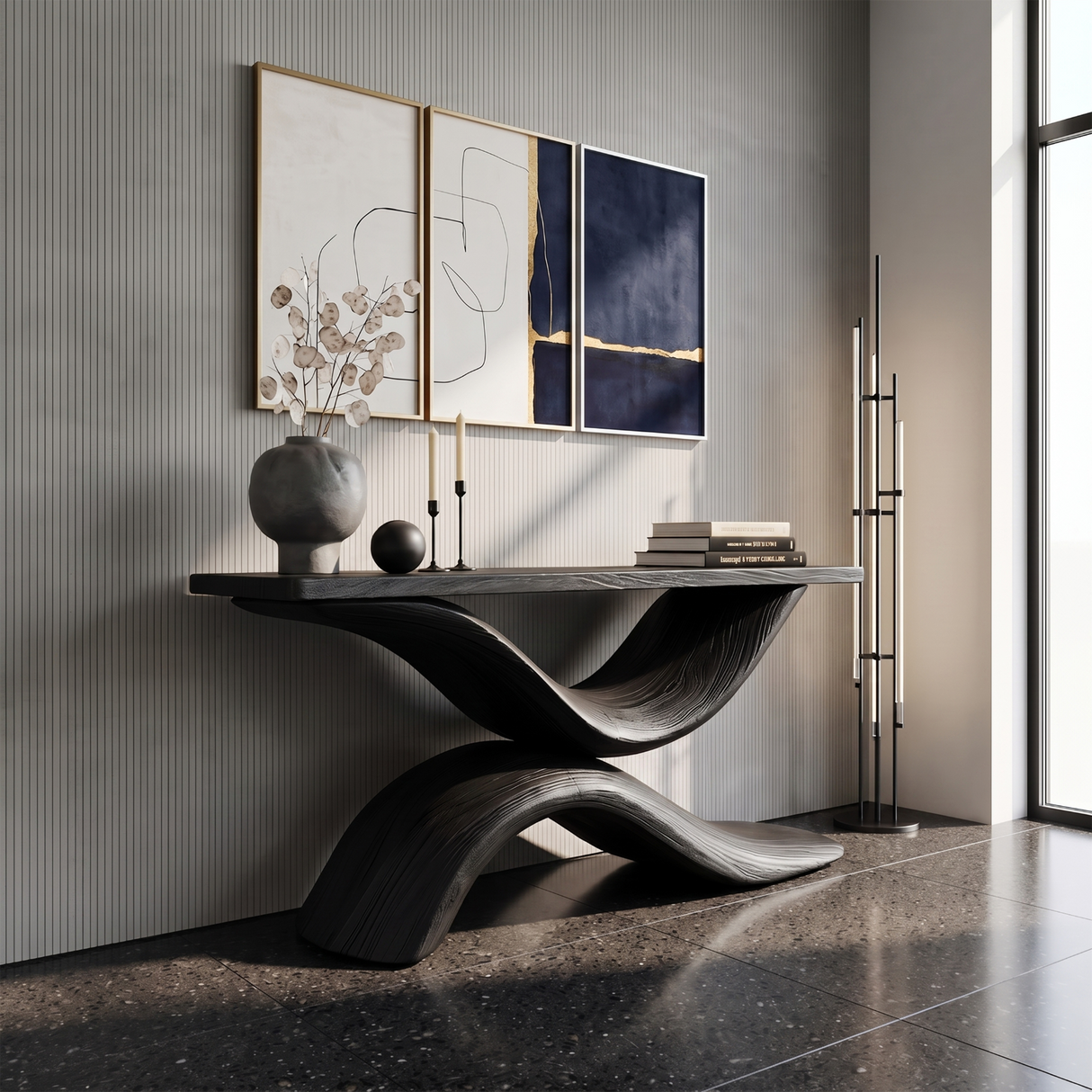 Handcrafted Live Edge Console Table Furniture Decor