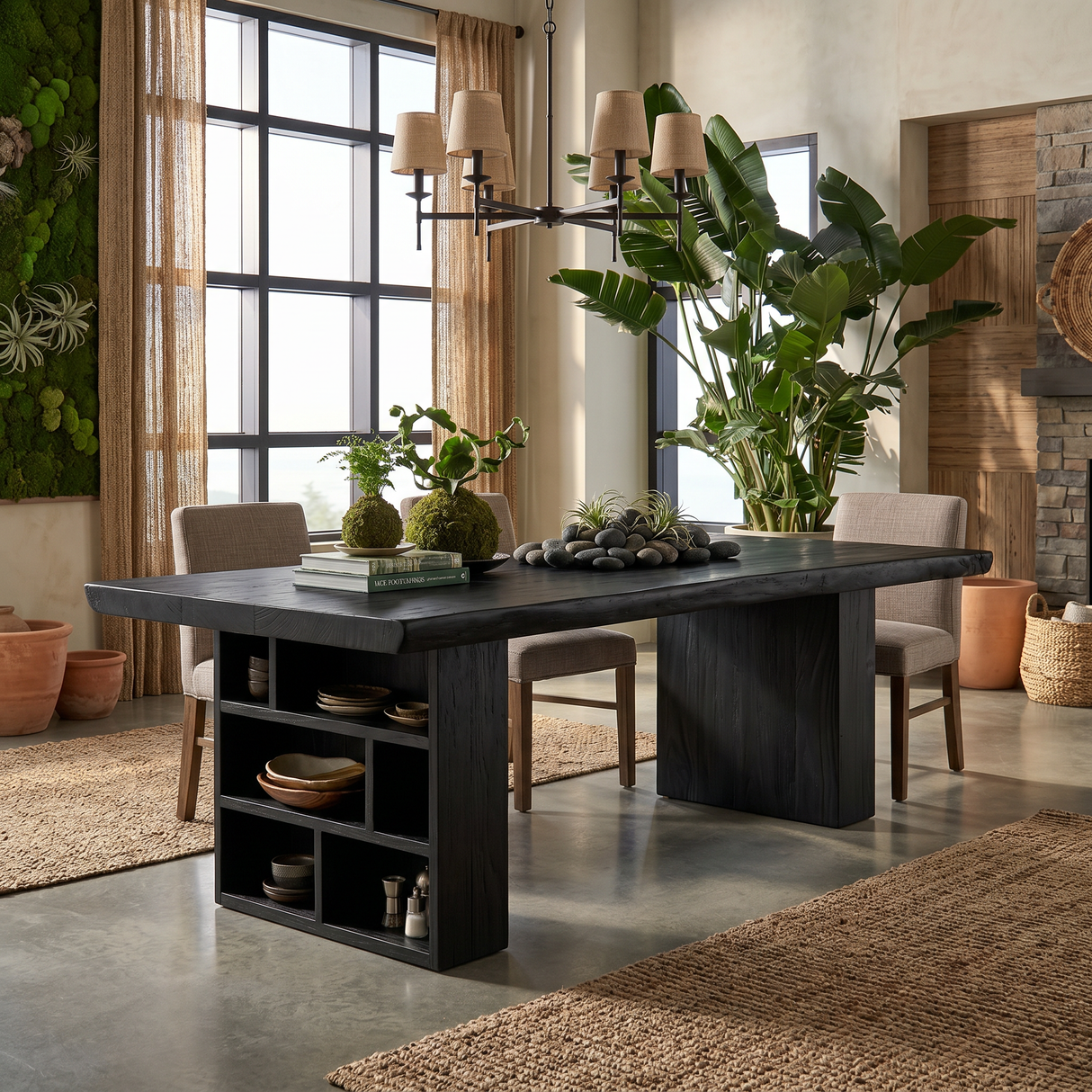 Modern Kitchen Table With Storage Cabinet