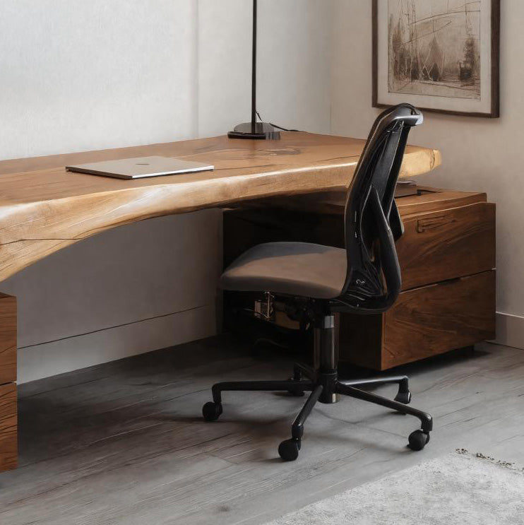 Modern Sculptural Desk With Flowing Design For Home Office