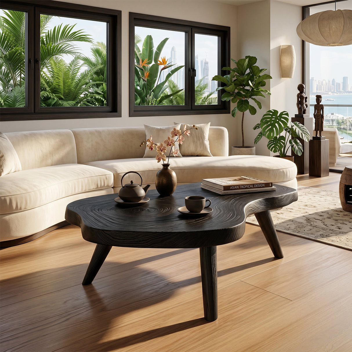 Farmhouse Solid Wood Coffee Table For Living Roomdecor And Home Style