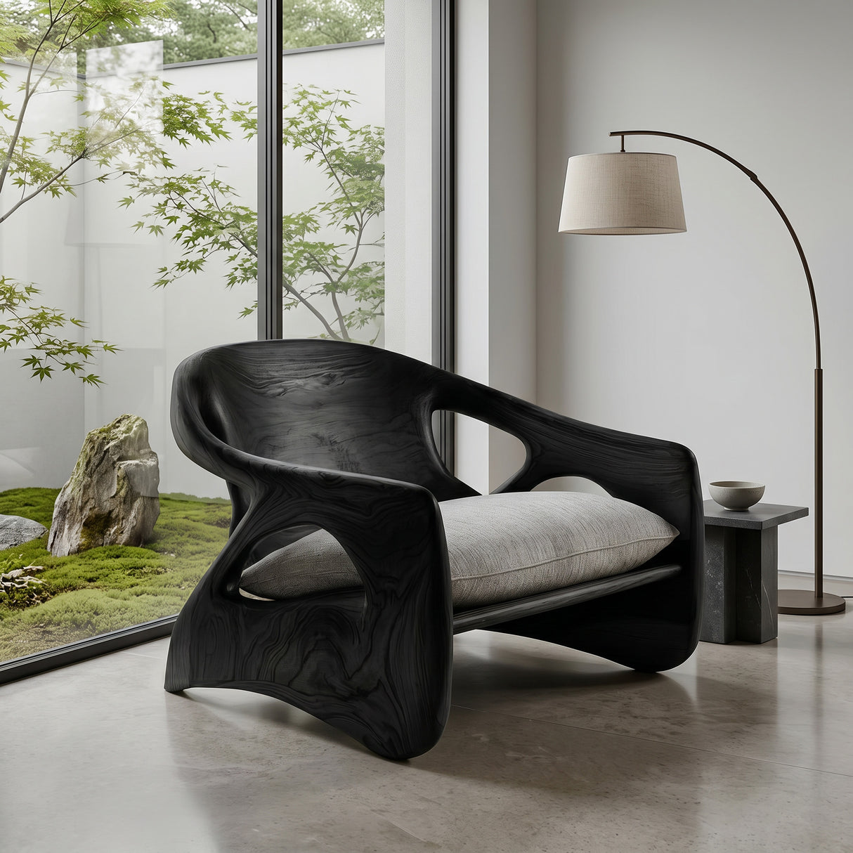 Modern Sculpture Armchair For Cozy Reading Corner