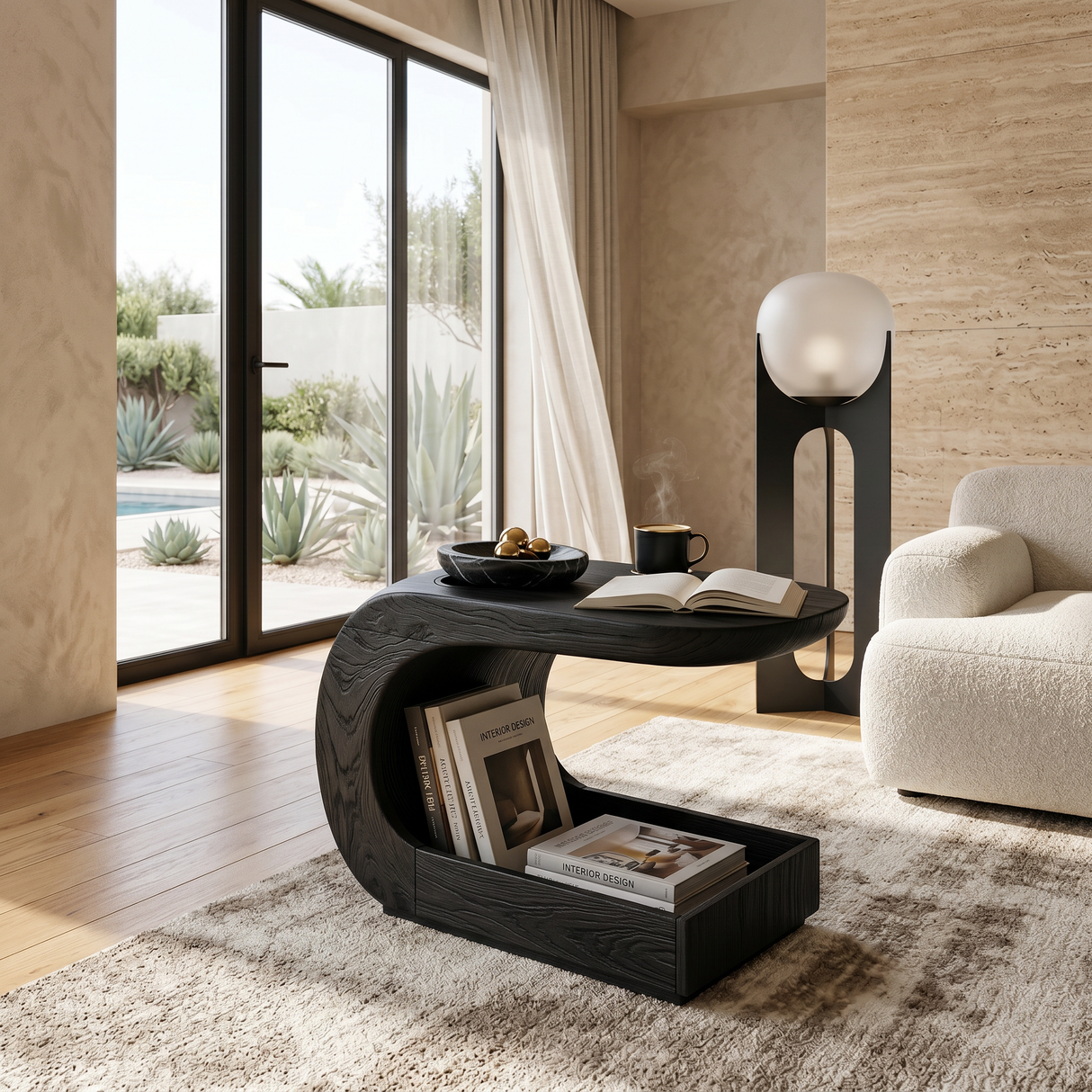 Modern Artistic Side Table For Bedroom Interior Design