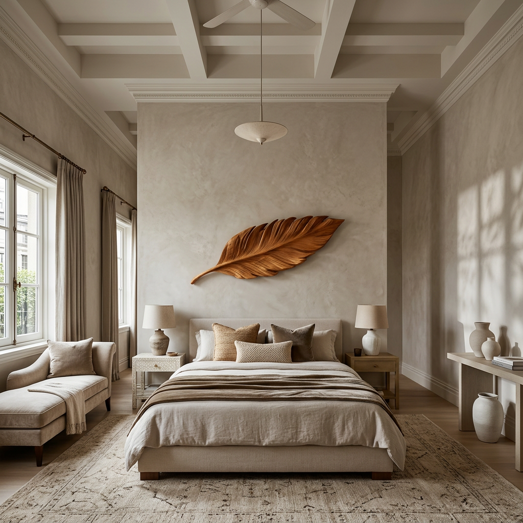 Modern Leaf Wall Shelf For Lounge Interior