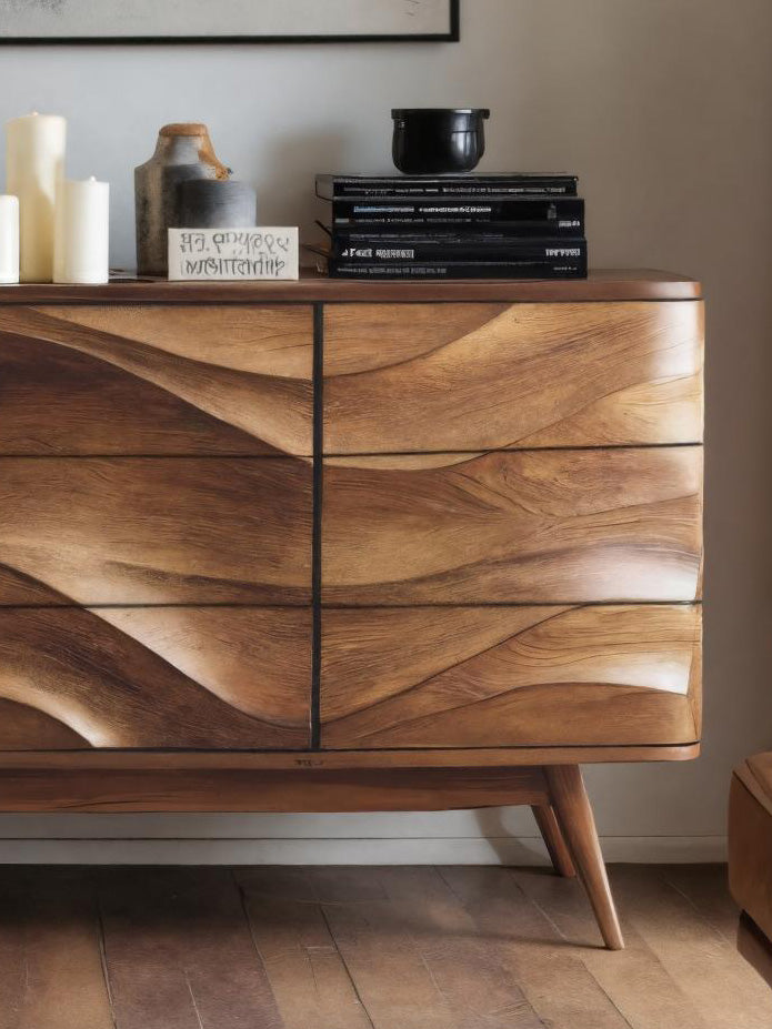 Modern Wavy Sideboard For Living Room Or Dining
