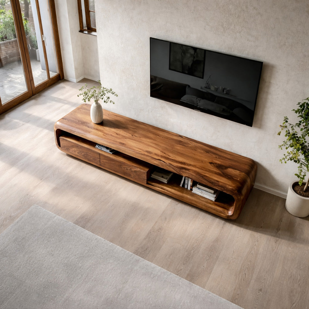 Quiet Luxury Minimalist TV Console For Living Room