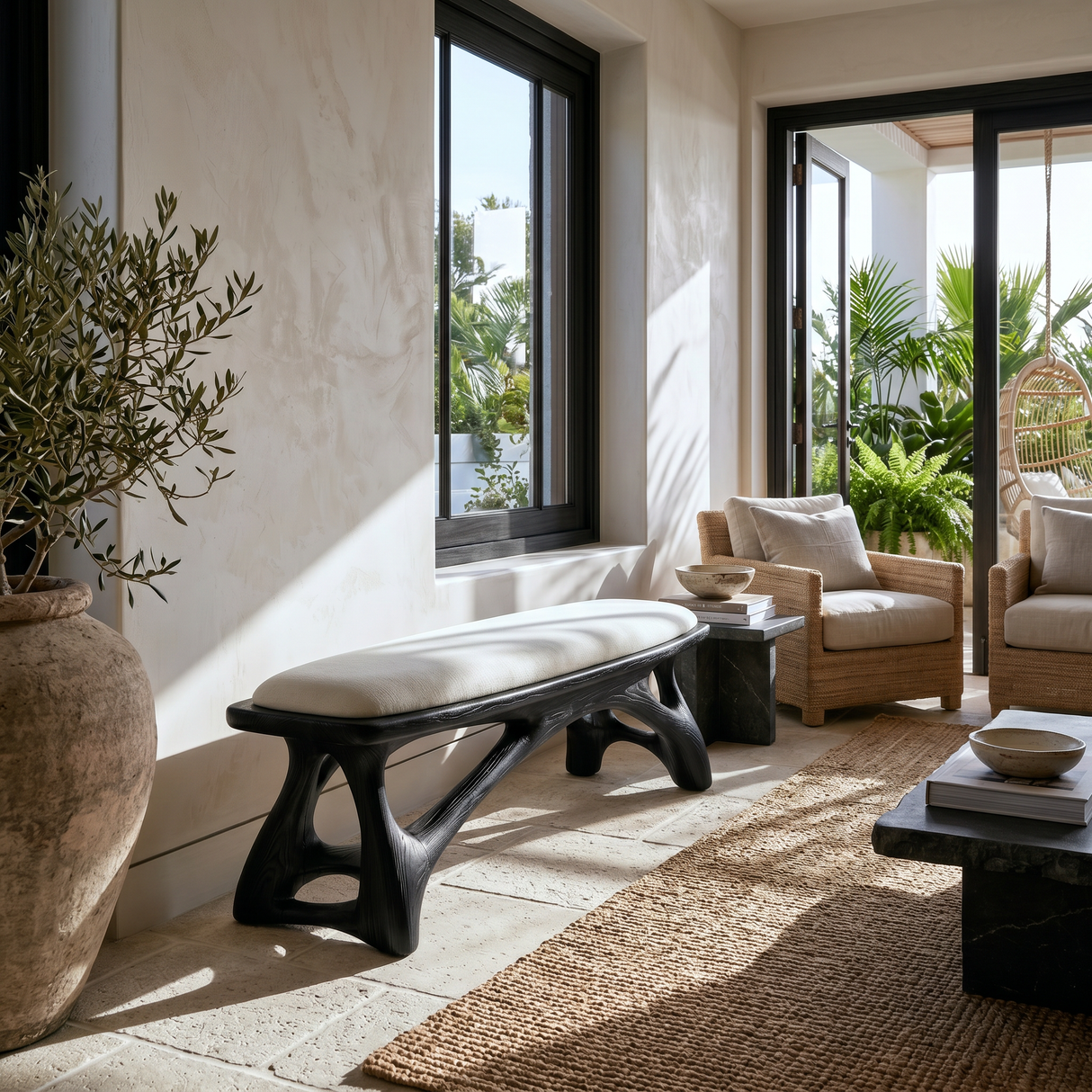 Luxury Dining Bench Contemporary Kitchen