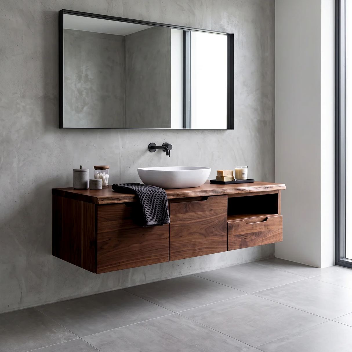 Luxury Wood Bathroom Vanity Coastal Beach House