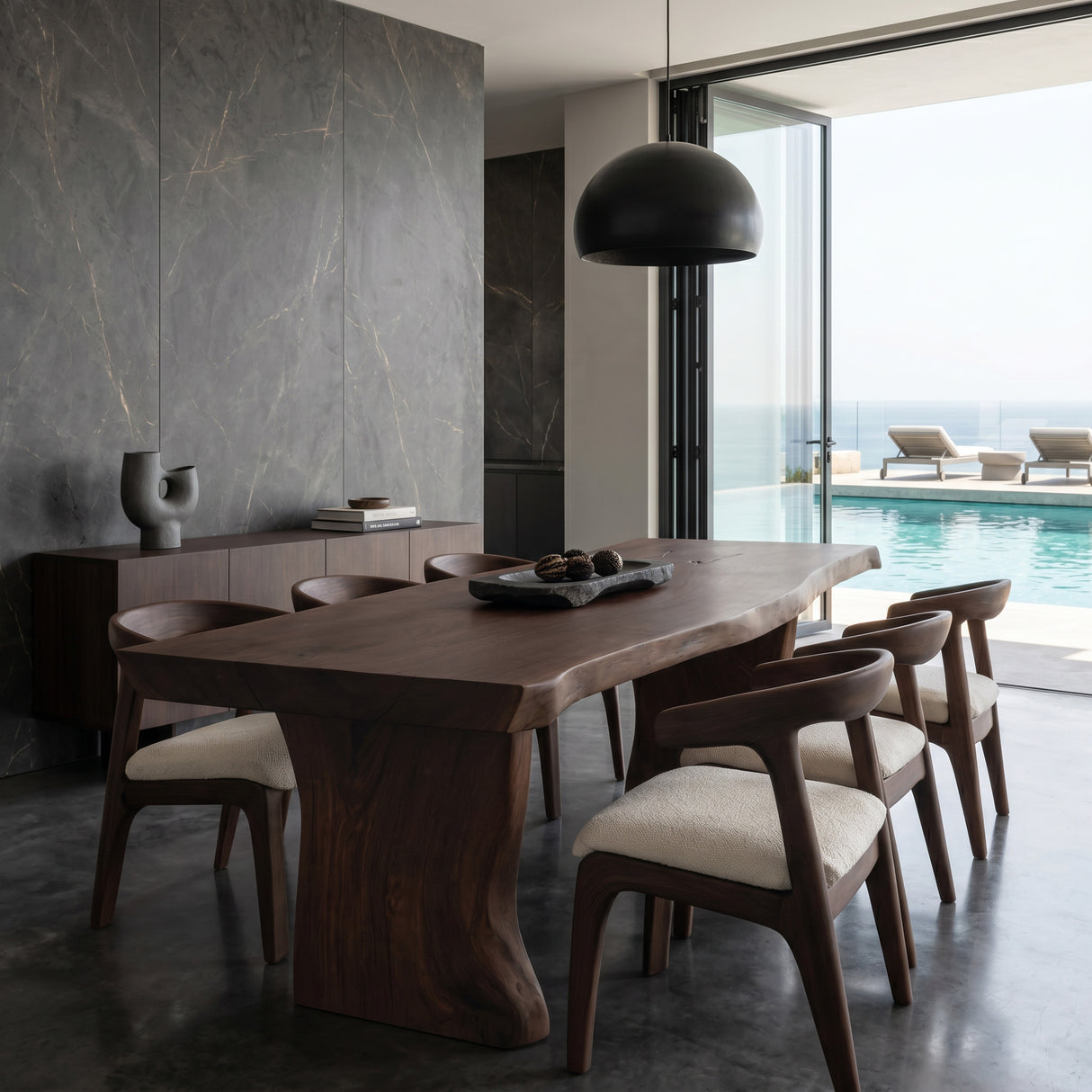 Wabi Sabi Handcrafted Dining Table For Dining Room