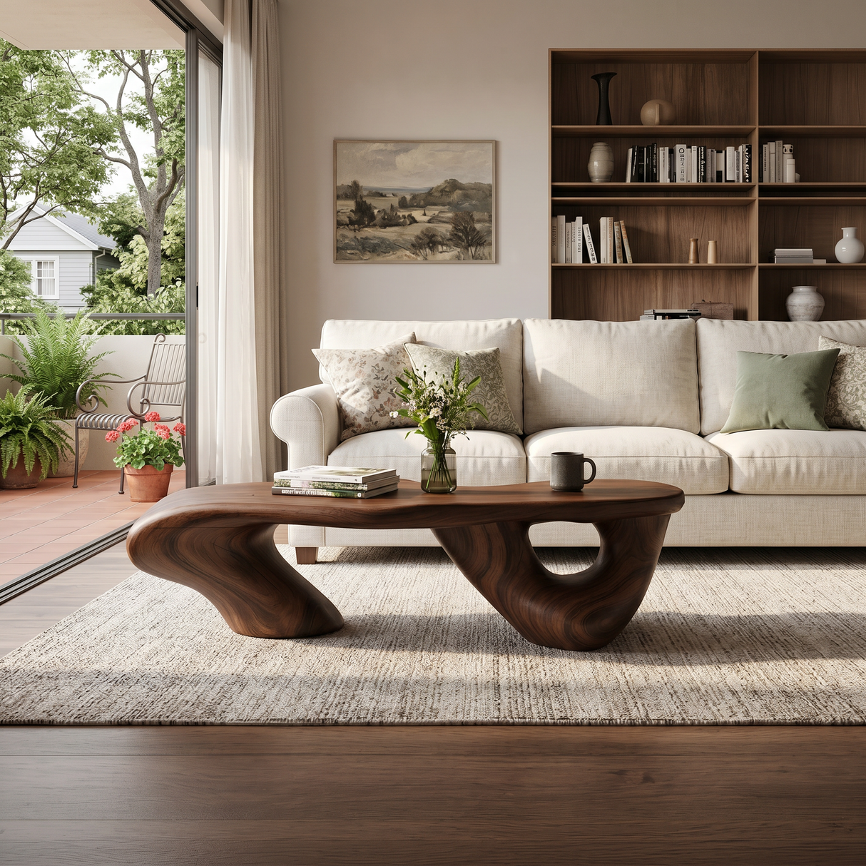 Handcrafted Low Table For Functional Room Setup