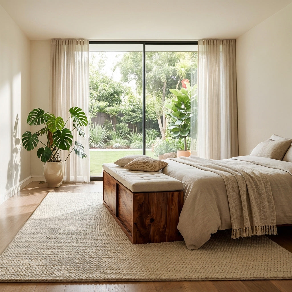 Modern Storage Bench With Minimalist Design For Home Interiors