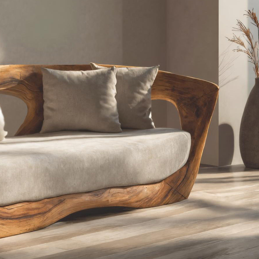 Modern Sculpted Sofa For Living Room Decor