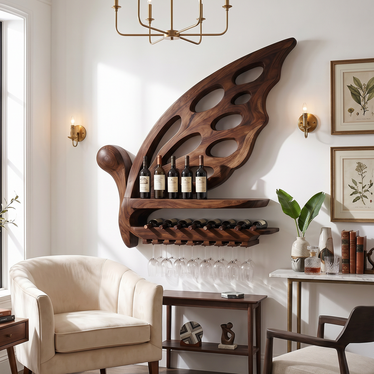 Industrial Wine Holder For Home Bar