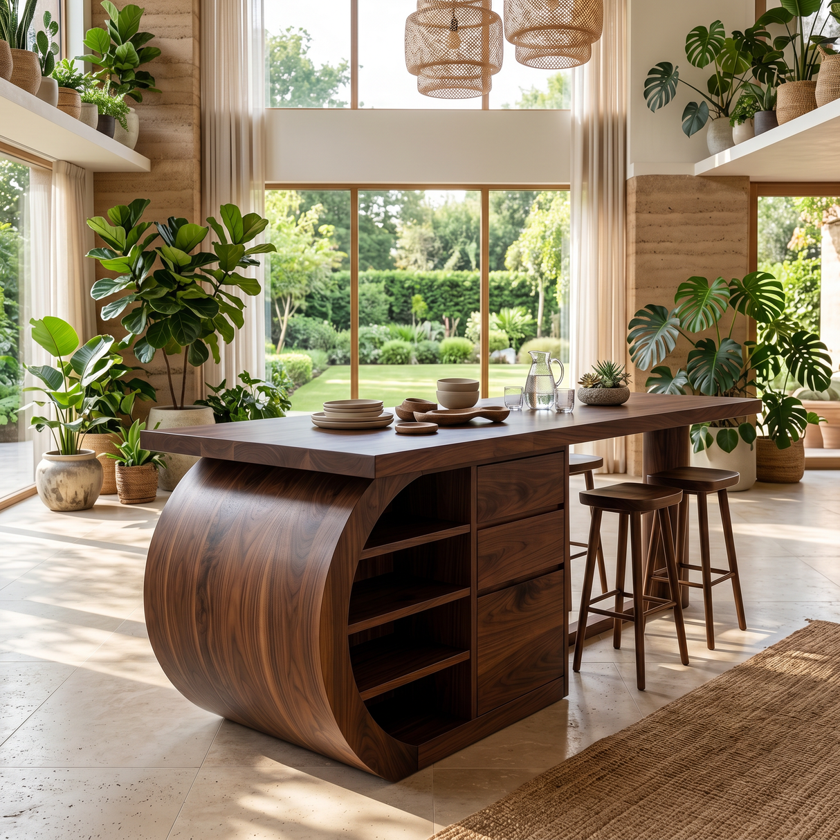 Modern Kitchen Island With Storage For Open Kitchen