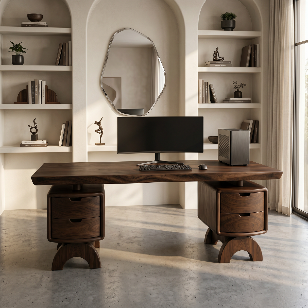 Contemporary Executive Desk Bedroom Office