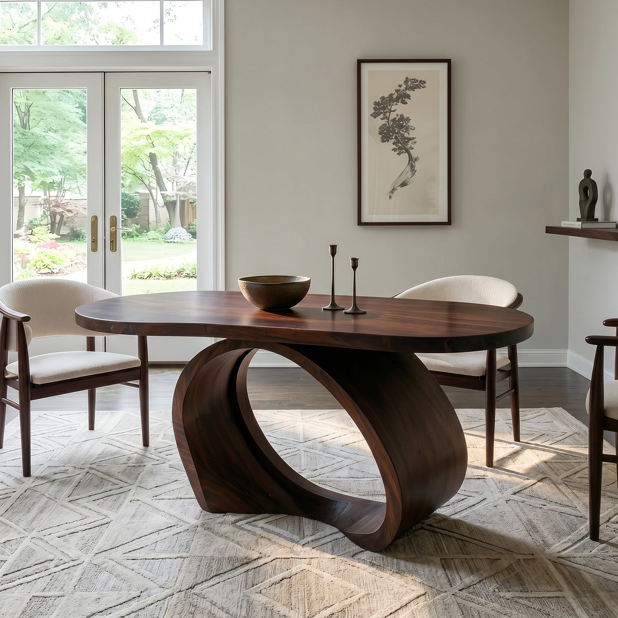 Contemporary Wooden Dining Table For Family Dining Room