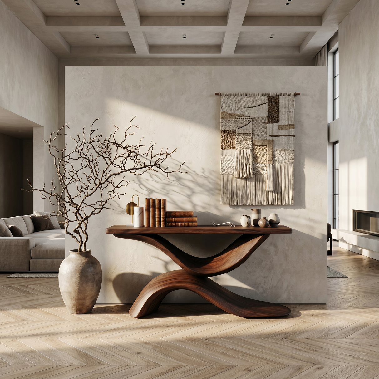 Handcrafted Live Edge Console Table Furniture Decor