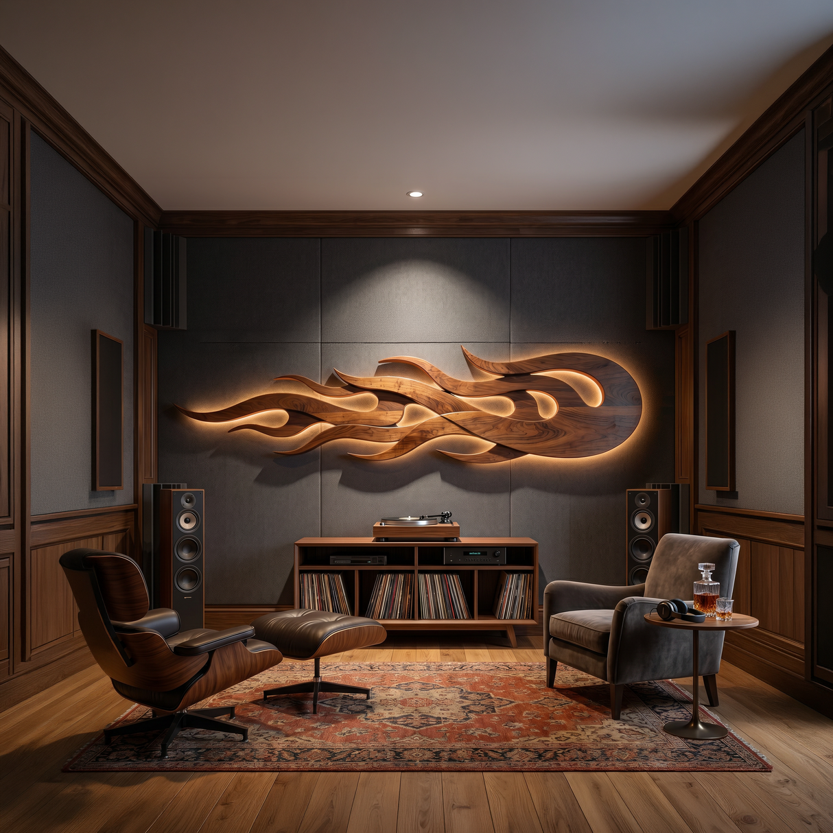 Minimalist Sculptural Wall Art For Reading Corner Interior