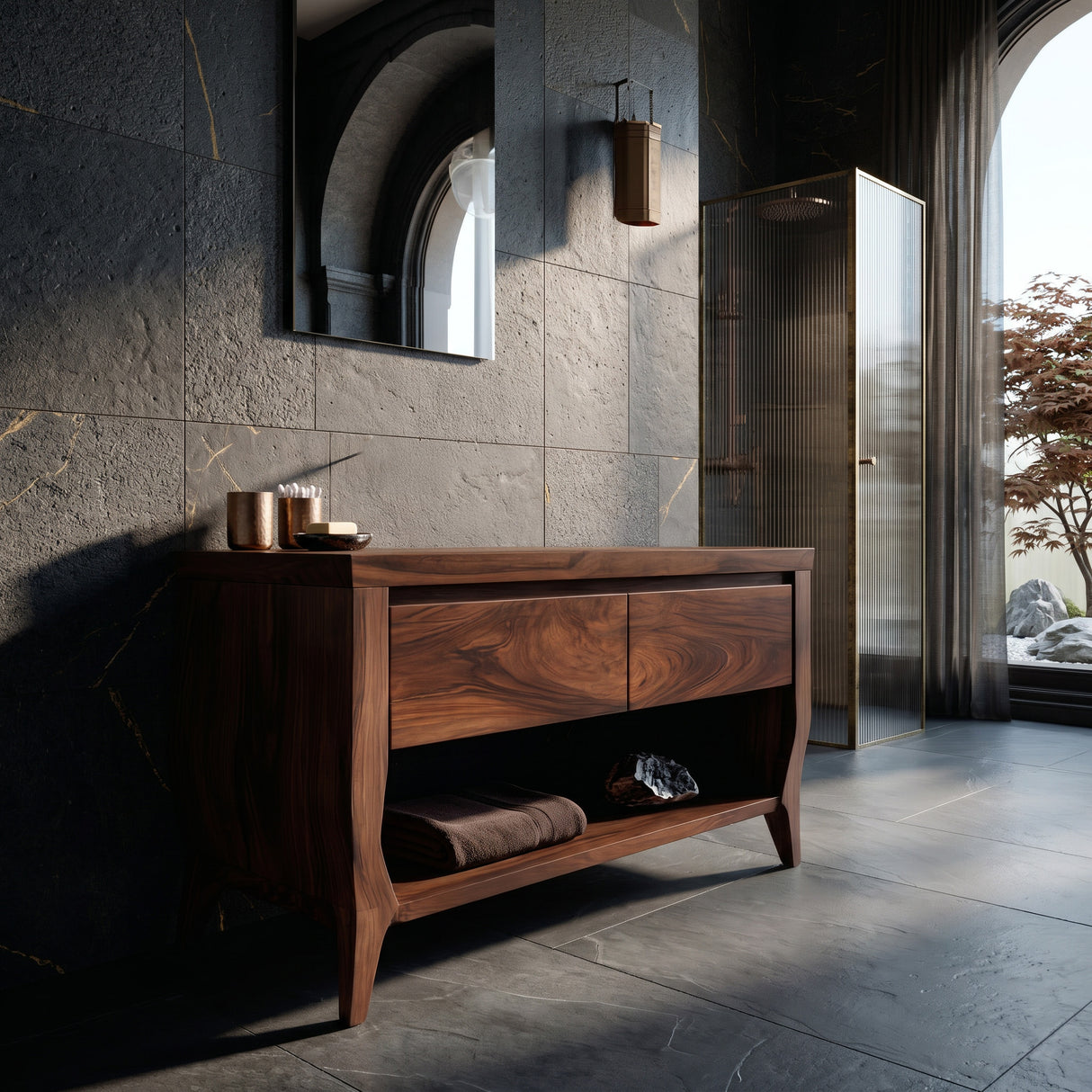 Contemporary Wooden Bathroom Vanity For Spa Or Bathroom