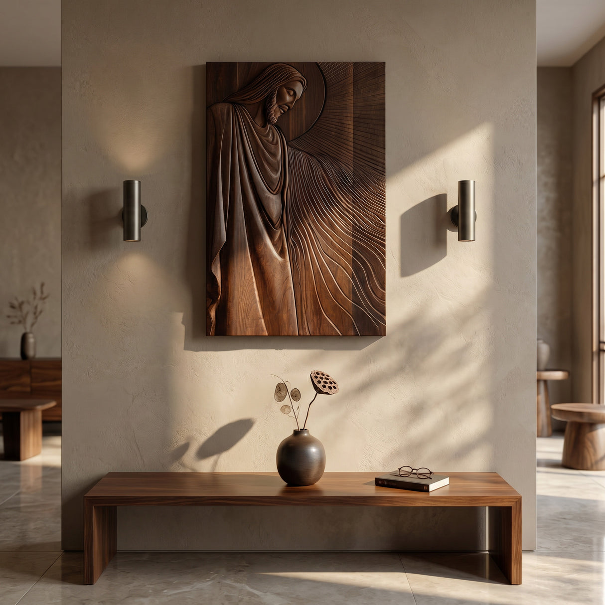 Organic Modern Sacred Wall Art For Living Room