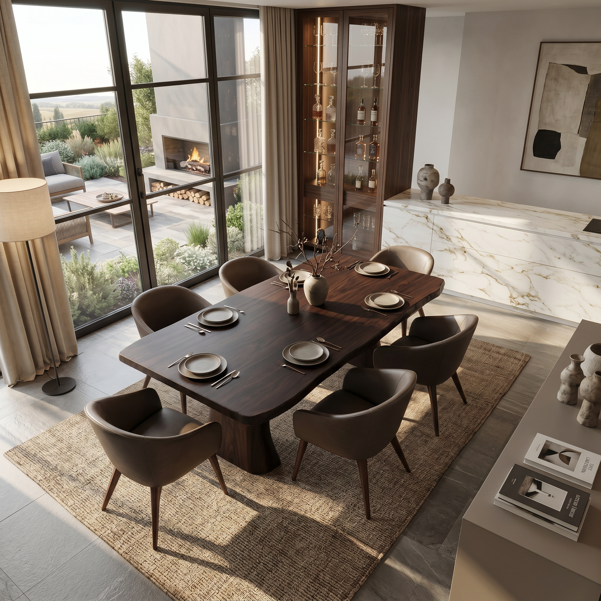 Contemporary Dining Table For Kitchen And Dining Areas