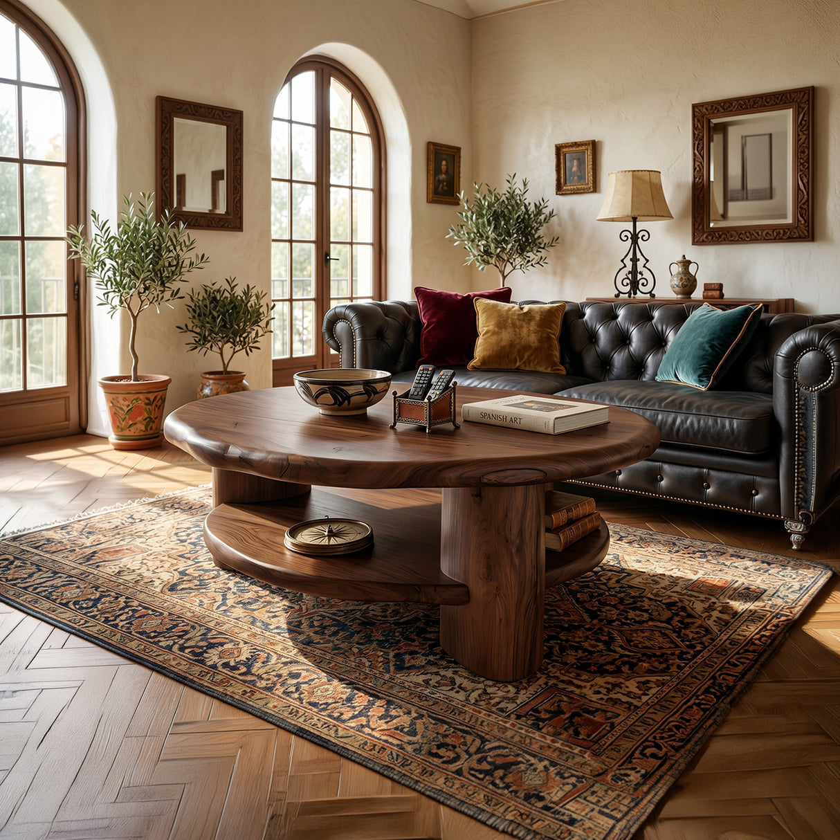 Mid Century Live Edge Low Table For Living Room Furniture Design