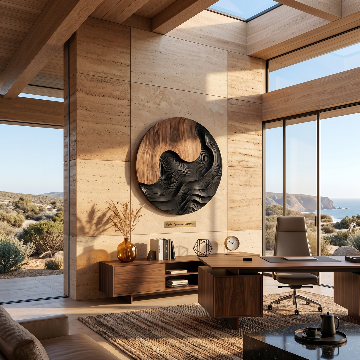 Scandinavian Decorative Wall Sculpture For Resort Suite Interior