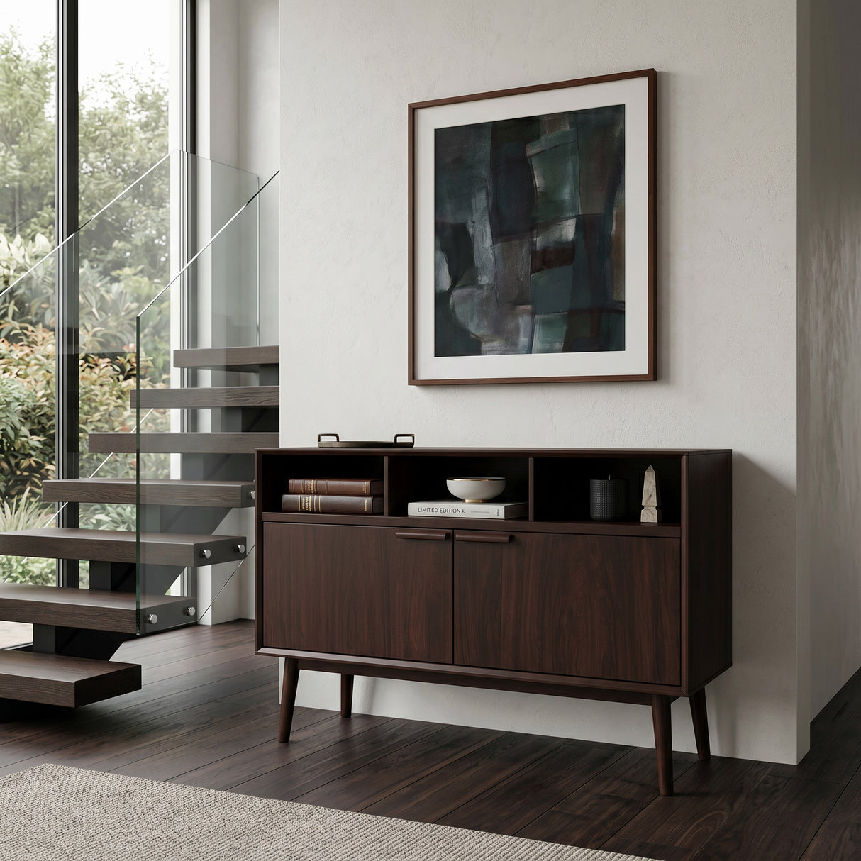 Contemporary Rectangular Console Table For Designer Living Room