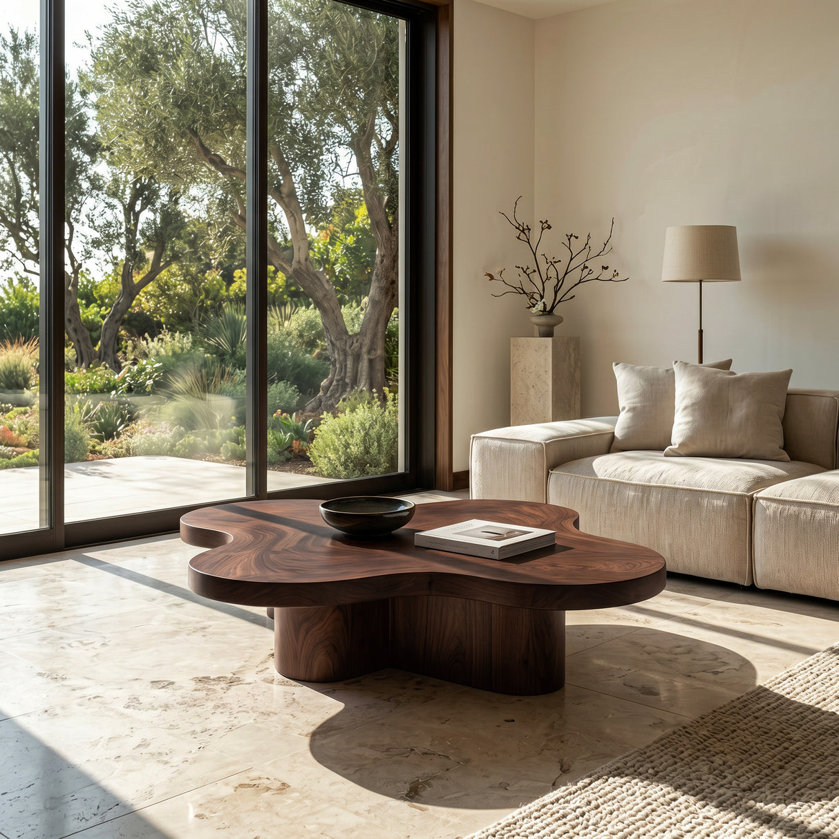 Organic Coffee Table With Unique Cloud-shapes For Living Room