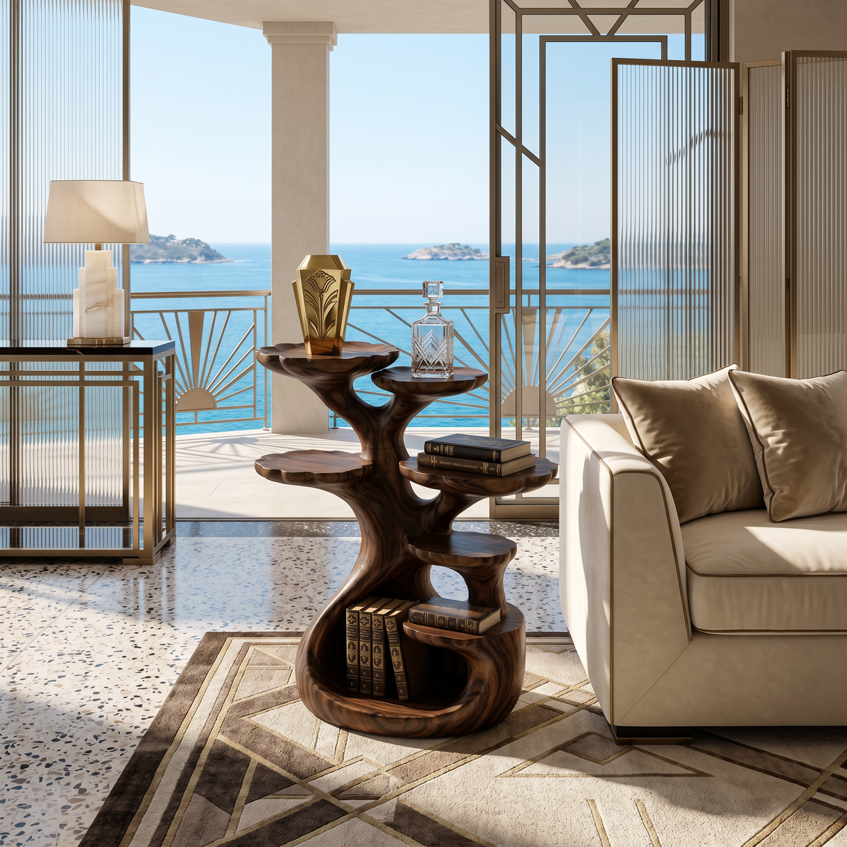 Contemporary Multi Tier Side Table Modern Home