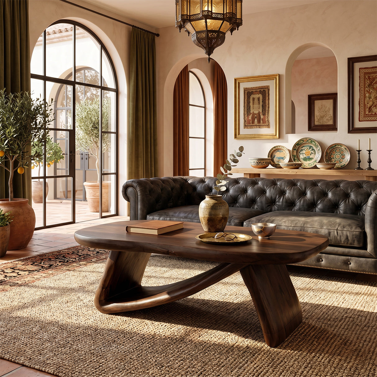 Modern Wooden Live Edge Coffee Table For Furniture Decor And Home Style