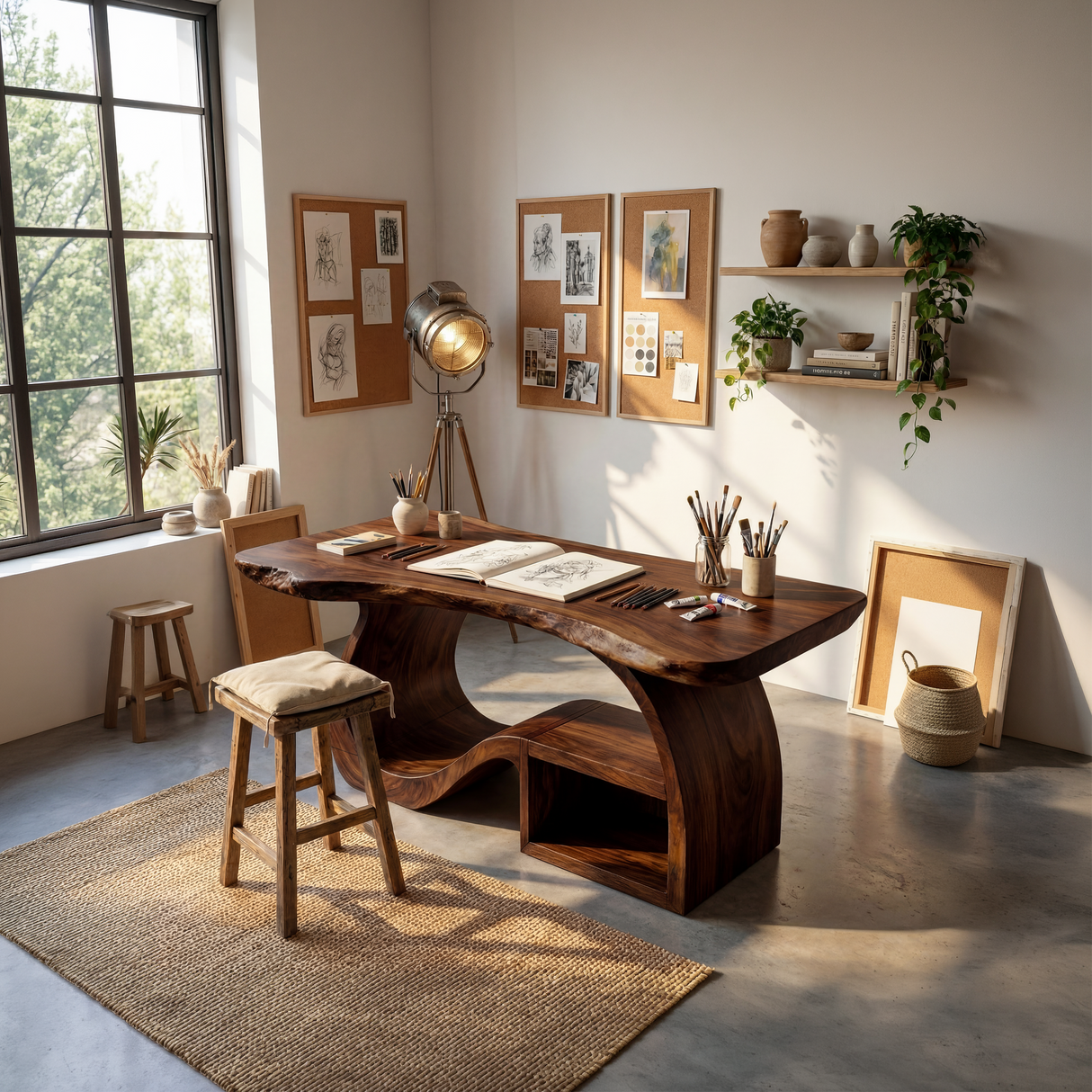 Mid Century Writing Desk For Refined Home Office