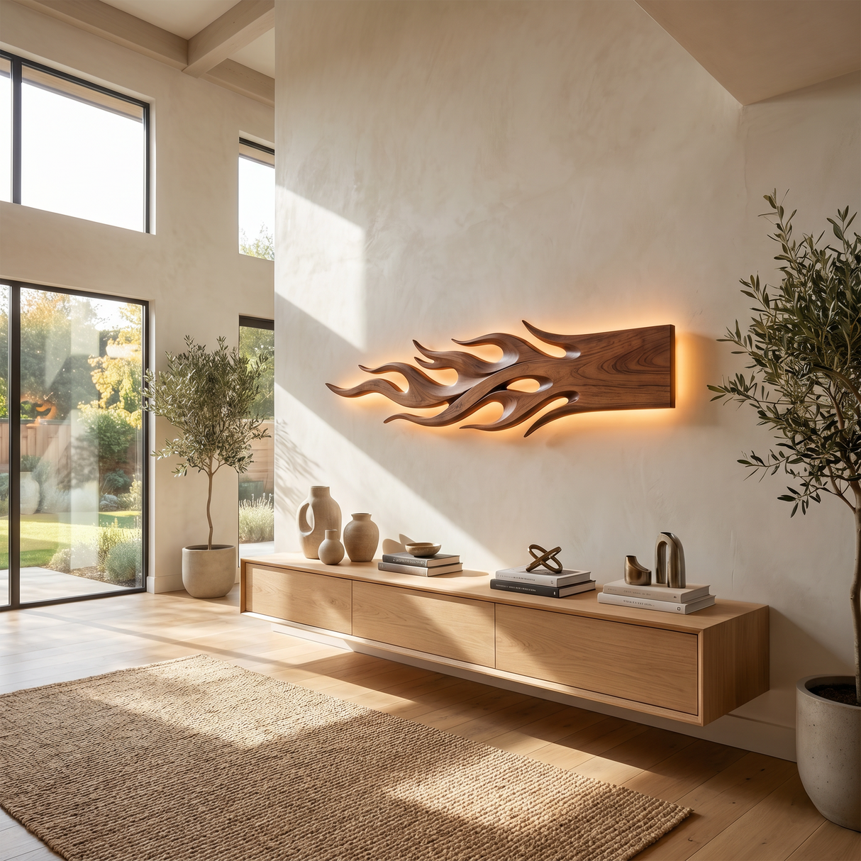 Mid Century Sculptural Wall Decor For Gallery Wall Space