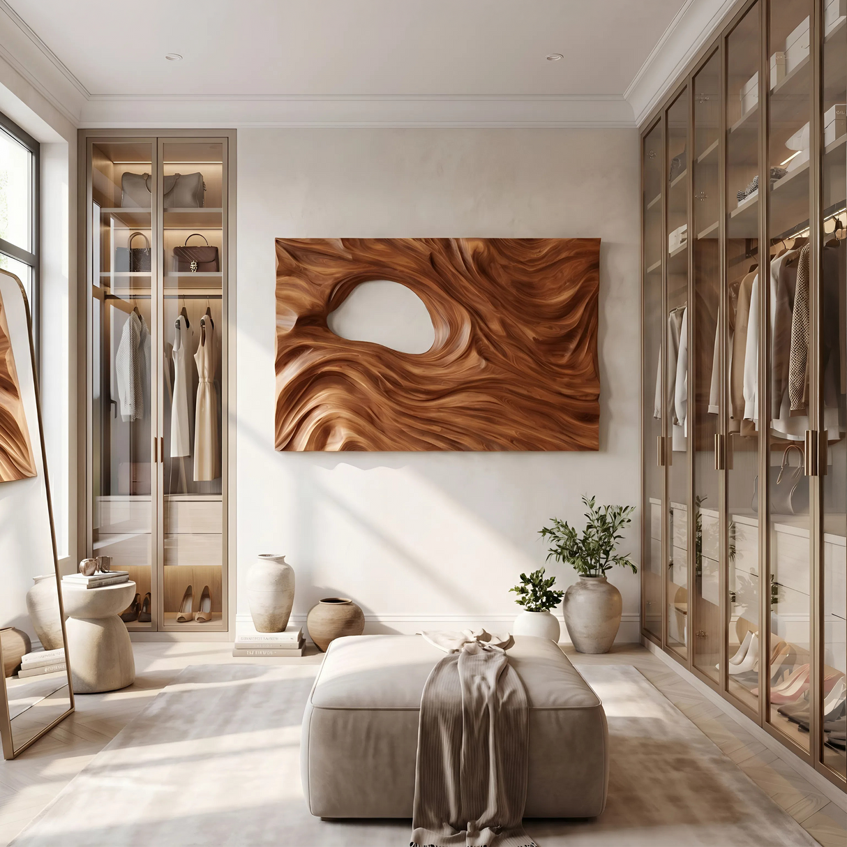 Minimalist Abstract Silhouette Wall Art Panel For Bedroom