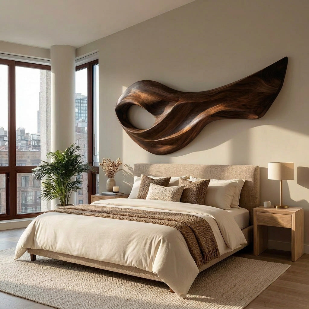 Contemporary Wood Wall Sculpture Art For Wall Decor