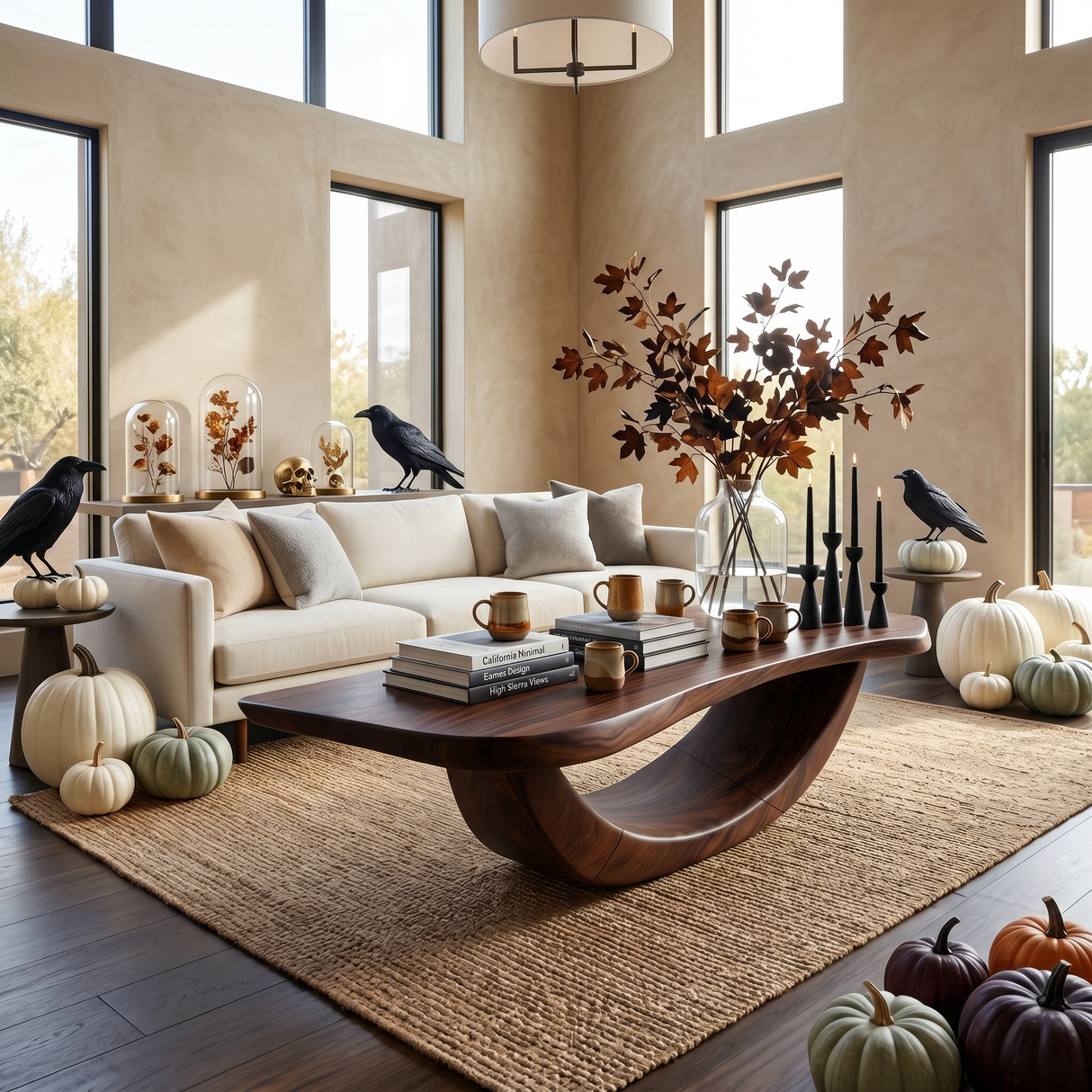 Farmhouse Wooden Live Edge Coffee Table Livingroom Decor Haunted Look