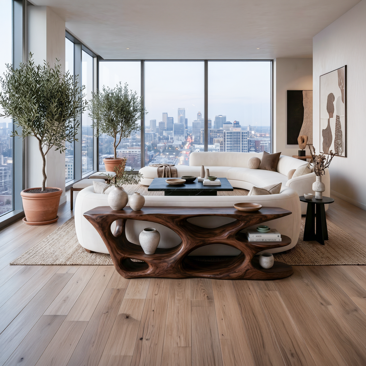 Designer Wooden Console Table For Luxury Living Room