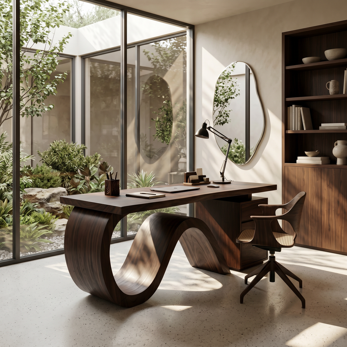Organic Live Edge Executive Desk City Office