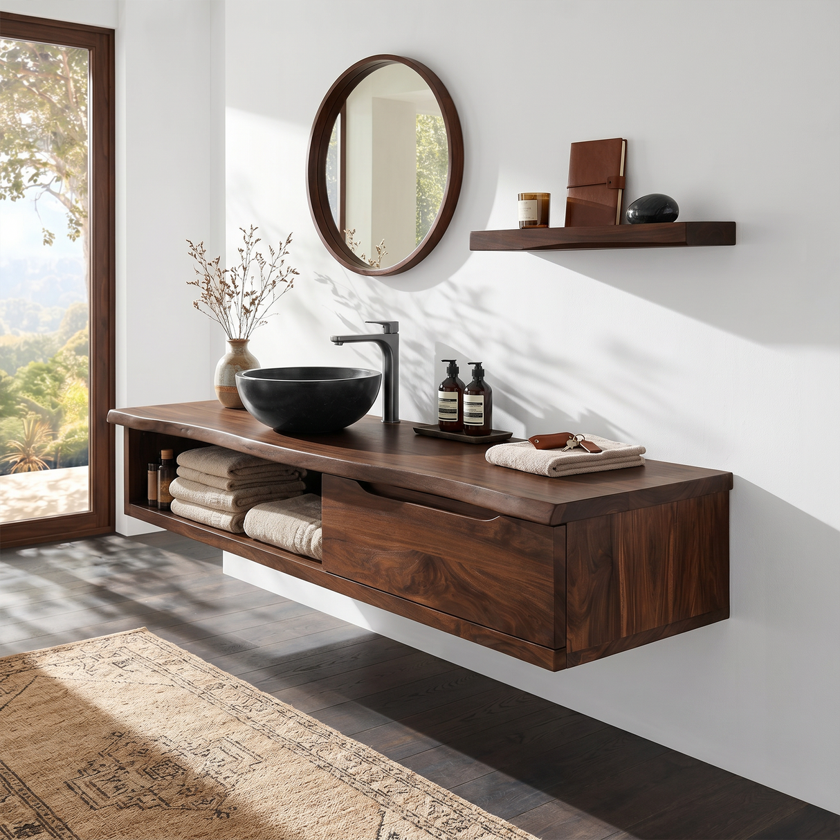 Scandinavian Bathroom Storage Cabinet Family Bathroom