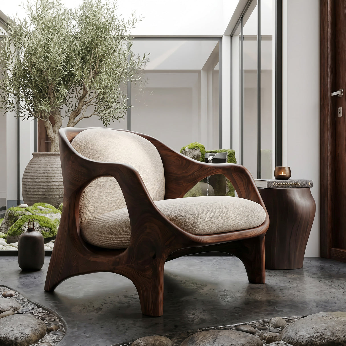 Modern Handcrafted Armchair For Living Room