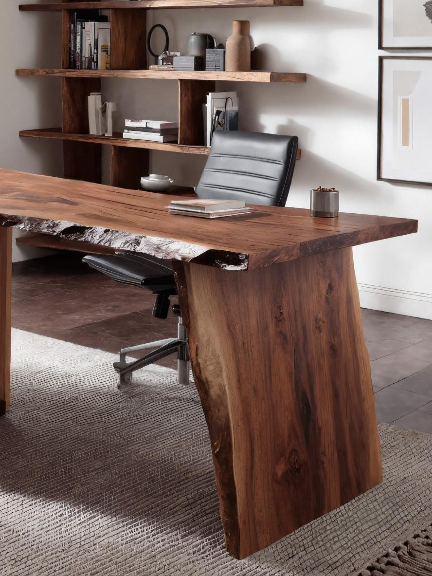 Modern Desk With Built-in Storage For Home Office