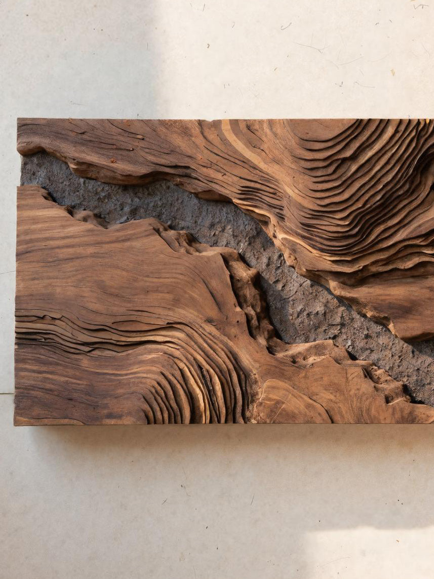 Sculptural Wall Art with Flow Design For Living Room