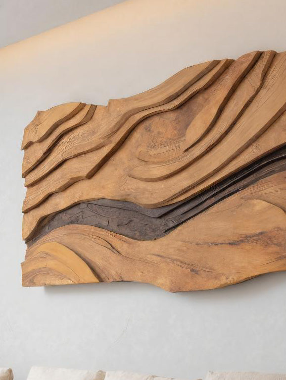 Modern Wall Art With Layered Design For Living Room