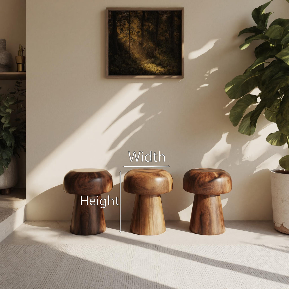 Modern Mushroom Stools For Living Room Or Bedroom