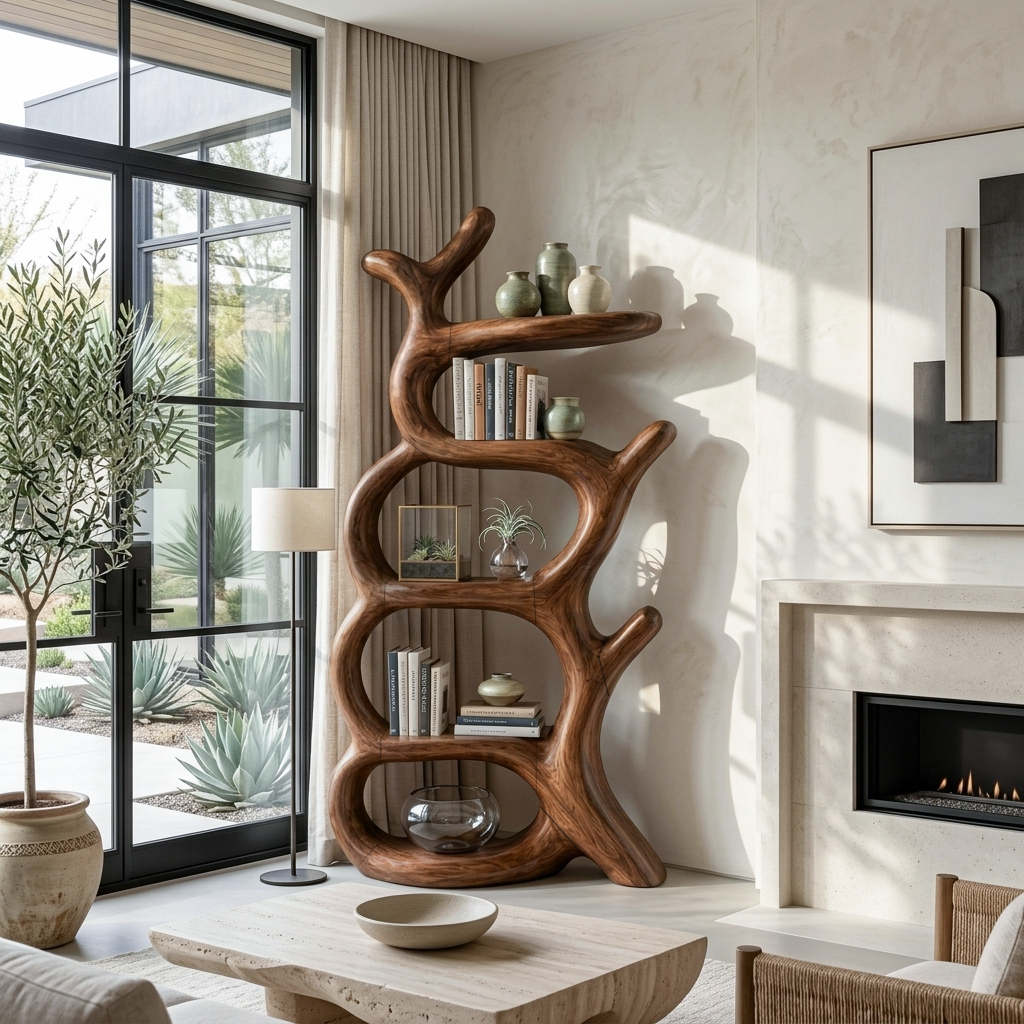 Modern Tree Inspired Bookcase For Contemporary Home