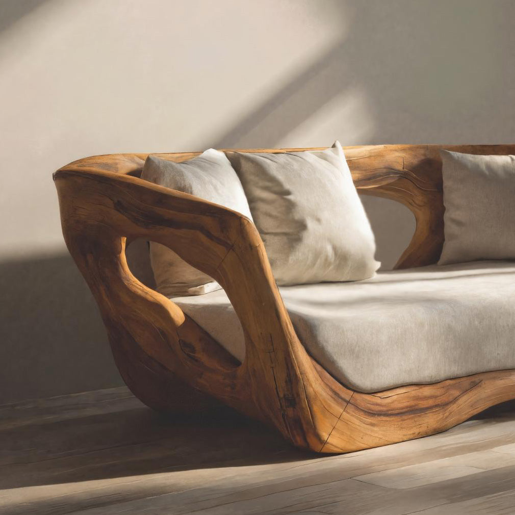 Modern Sculpted Sofa For Living Room Decor